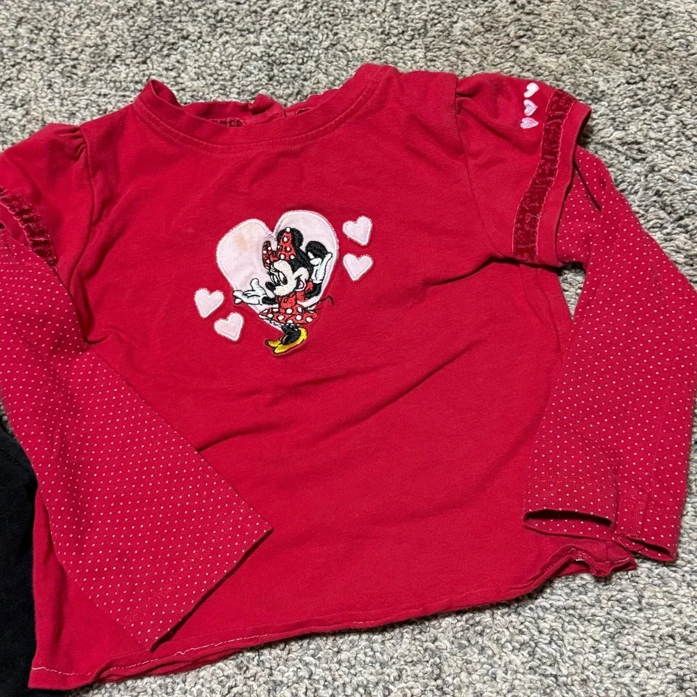 Vintage Disney Minnie vest shirt toddler set